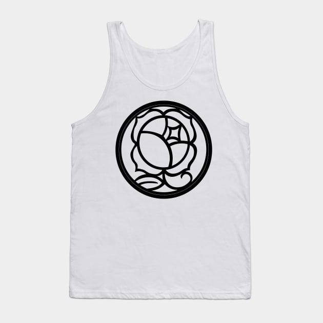 Utena: Black Rose Seal Tank Top by Grimalbean